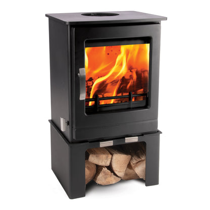 Mazona Glencara stove with log store