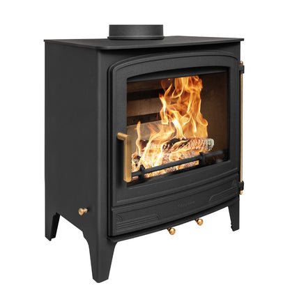 Mazona Wicklow stove with brass accents