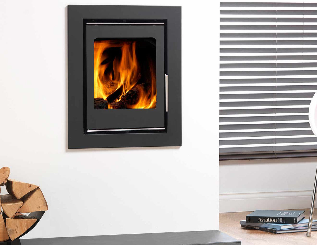 Firewarm 6kW cassette stove wall mounted