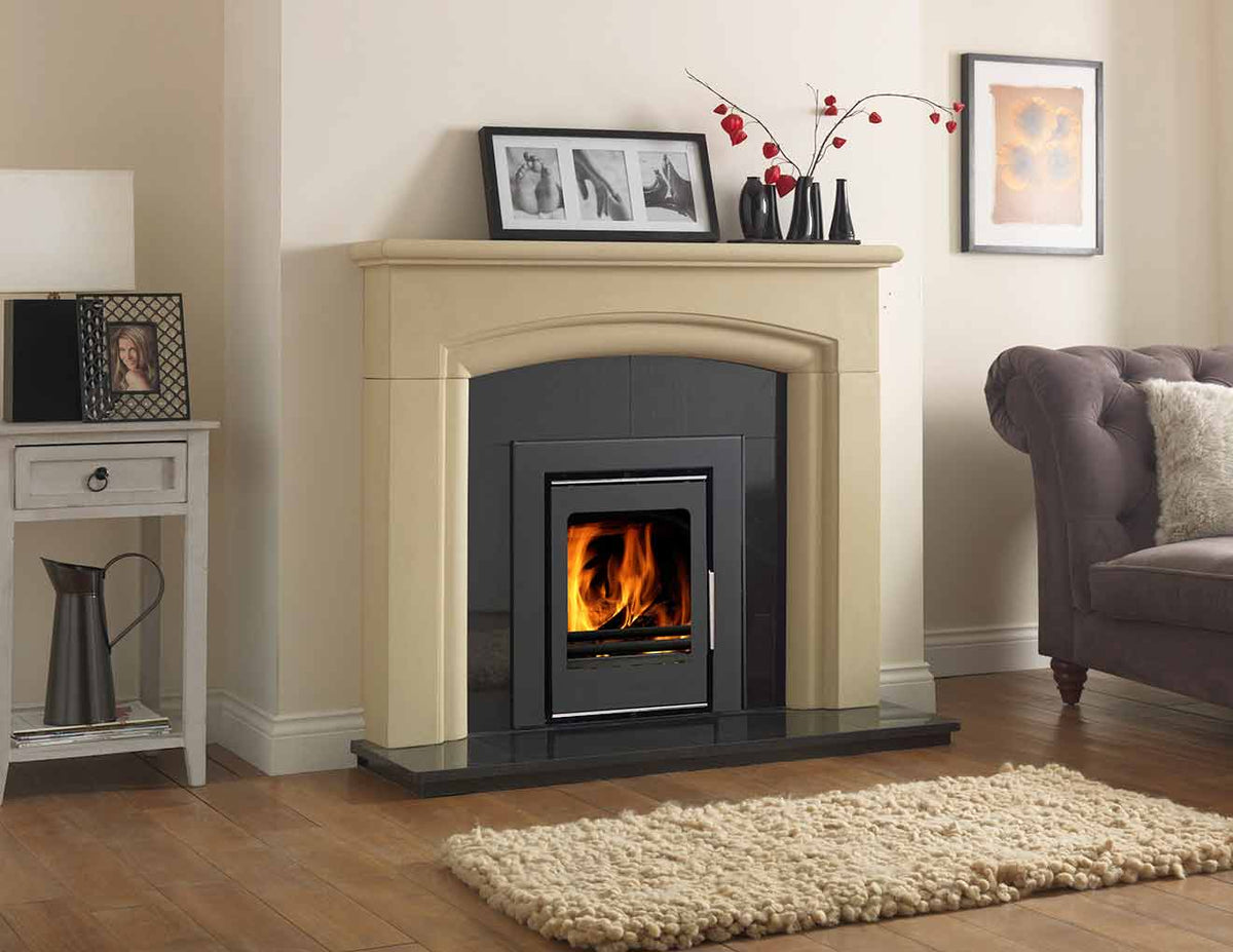 Firewarm 6kW cassette stove in a living room
