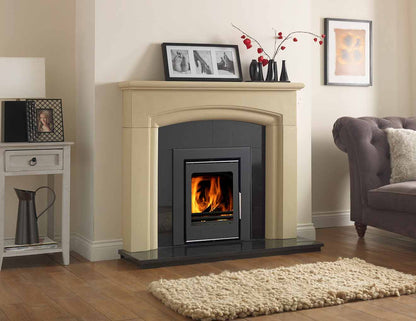 Firewarm 6kW cassette stove in a living room