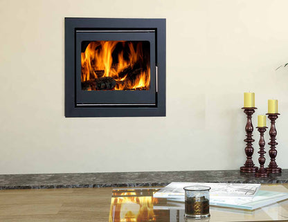 Firewarm 9kW cassette stove wall mounted
