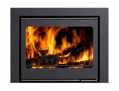 Firewarm 11kW cassette stove with 3-sided frame