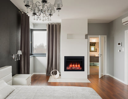 Iconic 530 electric fire in a living room