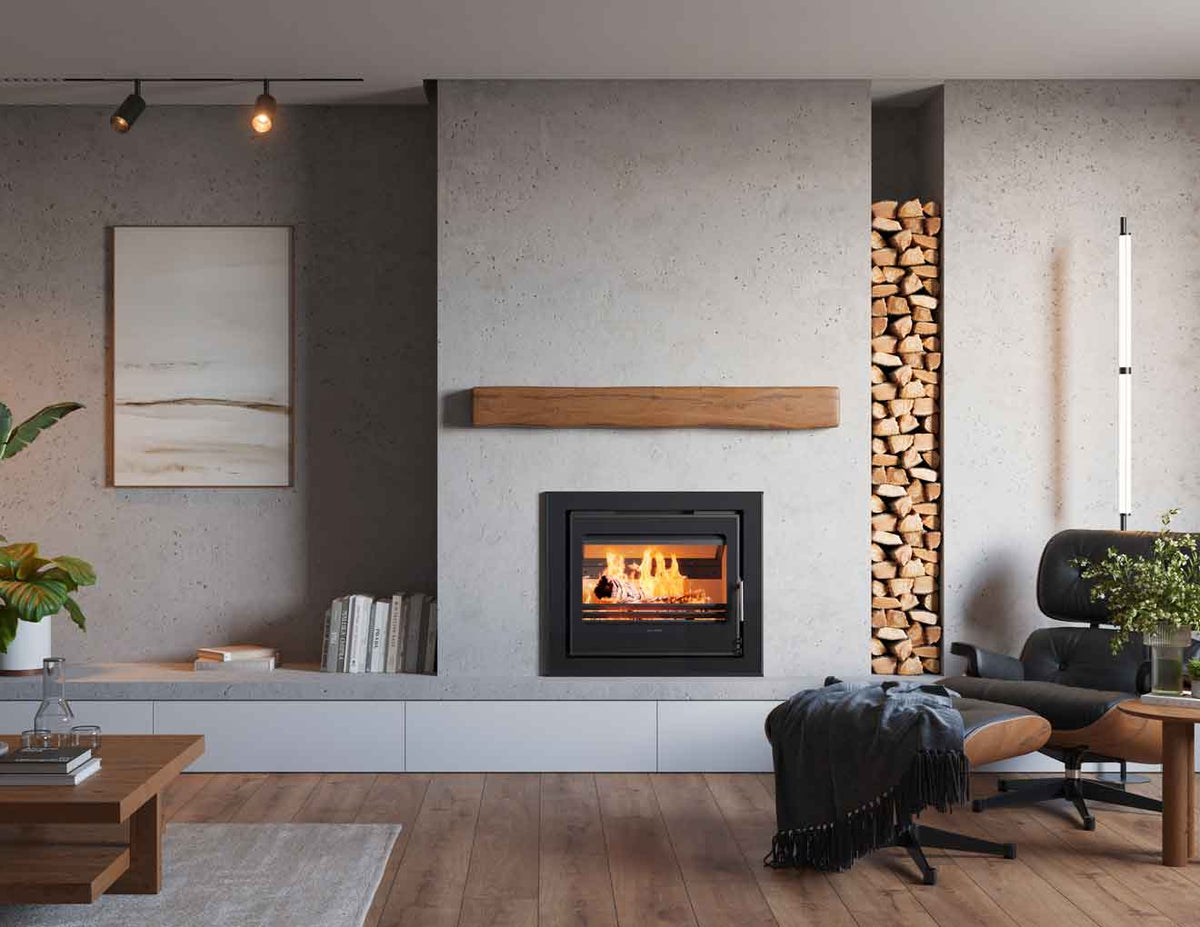 Vitae 11kW cassette stove in a room setting