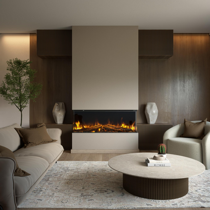 British Fires New Forest 1200 inset electric fire with anti-reflective glass