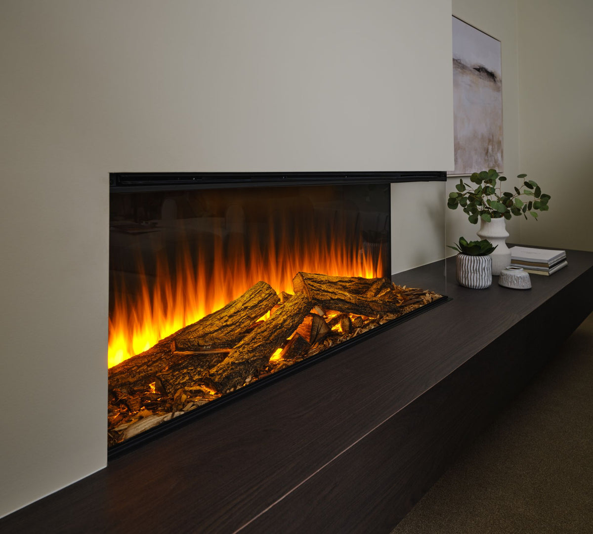 British Fires New Forest 1200 electric fire flame effect