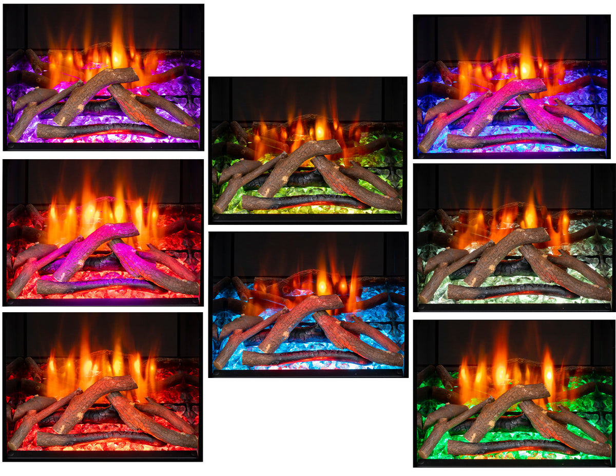 Iconic electric stove fuel bed options