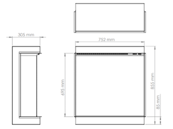 Charlton & Jenrick iRange i750e Deep dimensions